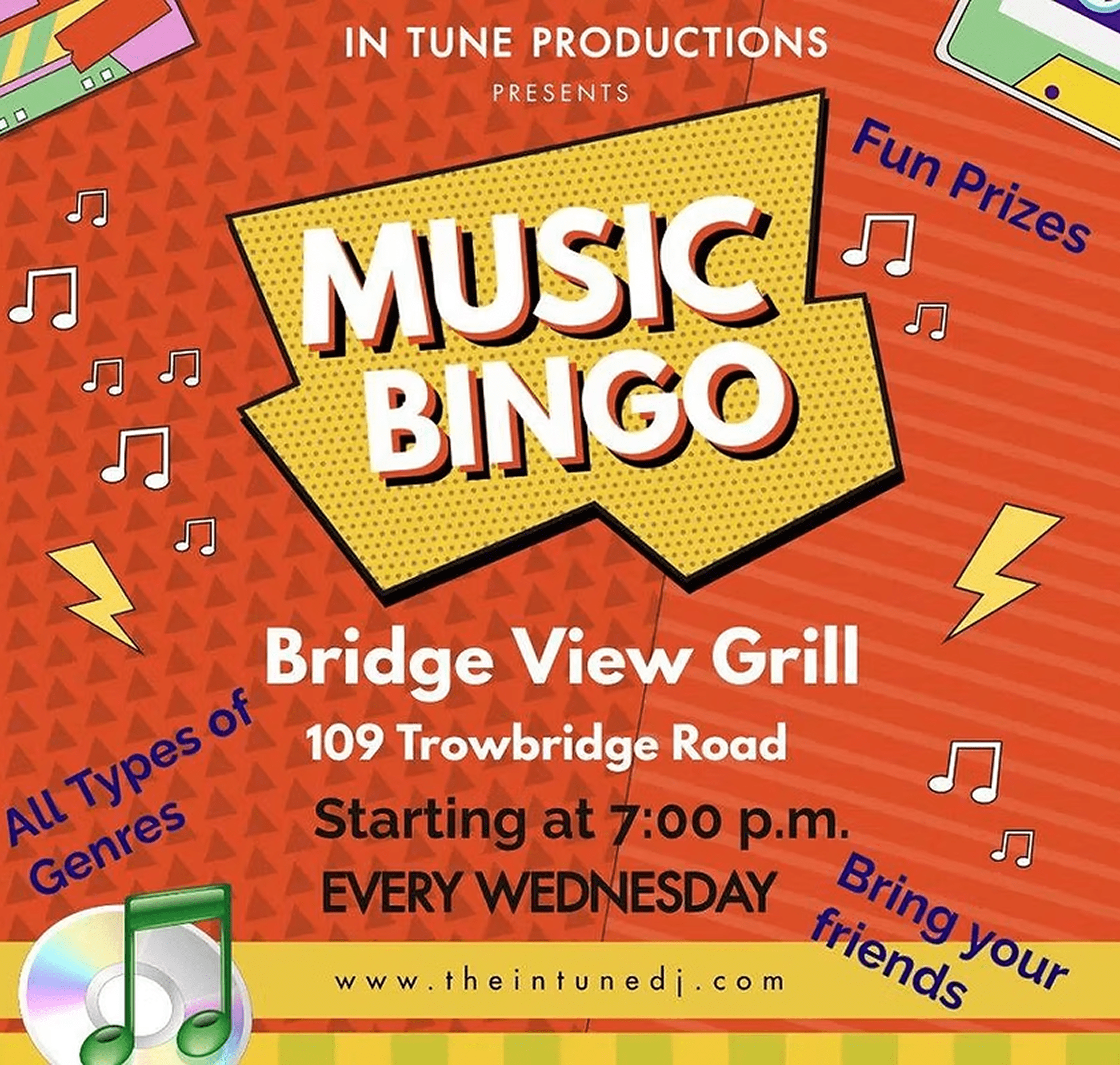Music bingo at Bridge View Grill