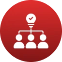 Team collaboration concept icon